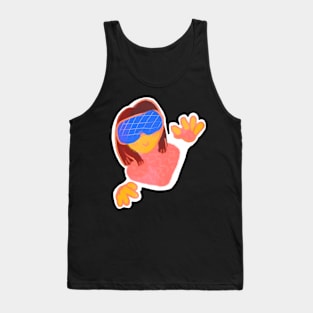 Virtual Reality girl Tank Top